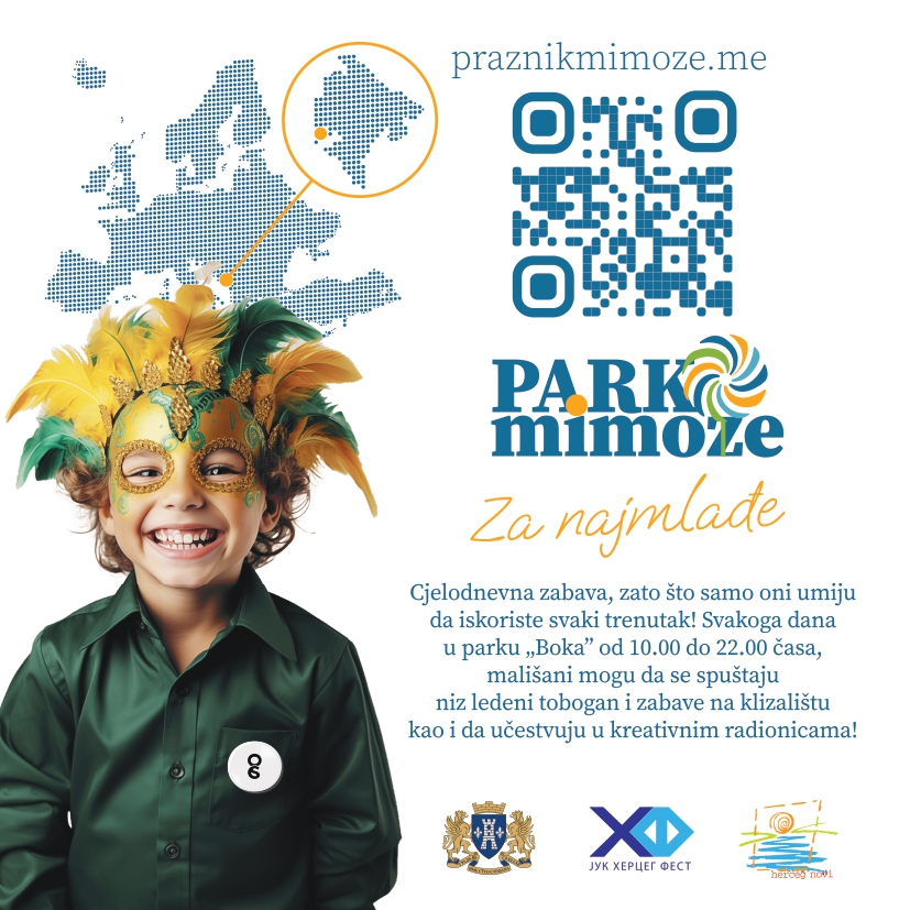 Park mimoze — dječiji program Praznika mimoze u parku Boka: radionice, klizalište i zabava za najmlađe